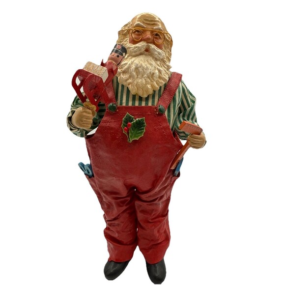 Vtg 1987 Possible Dreams Clothtique Santa Carpenter 713033 Christmas Figurine - Picture 2 of 15